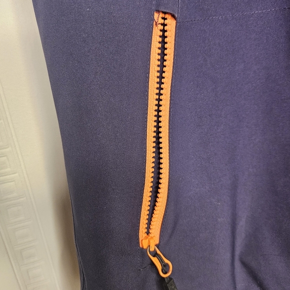 Descente Navy Detachable Hood Softshell Zip Jacket Junior 14 Ski Hike EUC - Picture 5 of 14